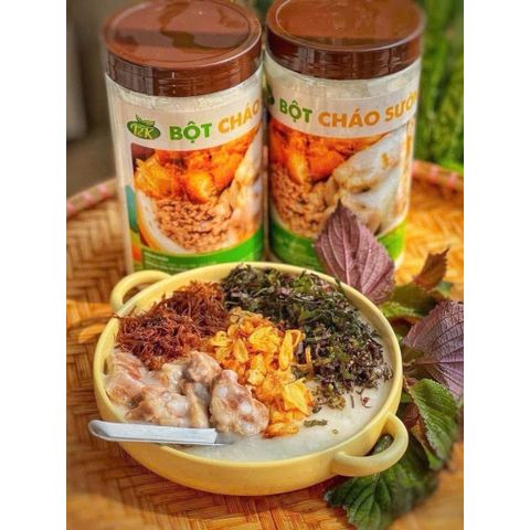 Bột Cháo Sườn T&K Hũ 500g - Bột Gạo ST25 Mix Hạt Sen Đậu Xanh Xay Mịn Thơm Ngon Dinh Dưỡng Cho Bé Ăn Dặm Và Gia Đình