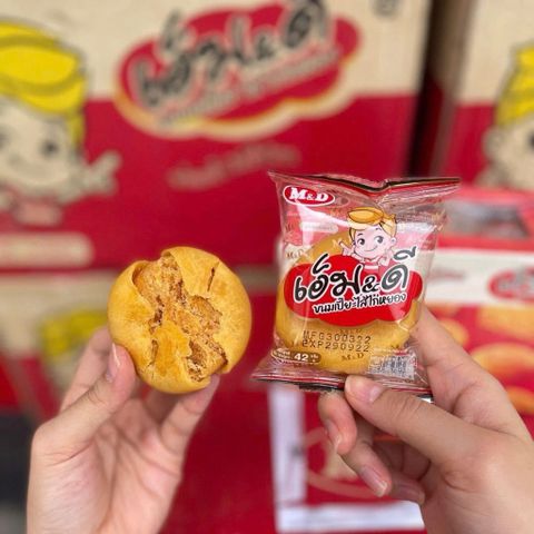Bánh Pía Chà Bông Thái Lan M&D (Gói 42g) - Bánh Chả Ruốc Nội Địa Thơm Ngon Đậm Vị Đồ Ăn Vặt Siêu Hot