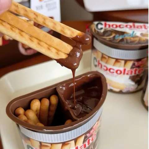 Lốc 6 Hộp Bánh Que Chấm Hongya 40g - Bánh Que Chấm Chocolate Đậm Đà, Bánh Que Đen Chấm Kem Sữa Béo Ngậy Ăn Vặt