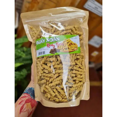 Quẩy Xoắn Rong Biển / Phô Mai Giòn Ngon Cực Cuốn Túi Zip 500g - Đồ Ăn Vặt Cổng Trường Bùi Béo