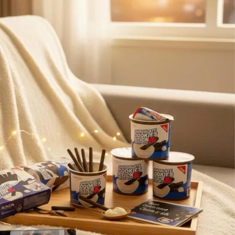Lốc 6 Hộp Bánh Que Chấm Hongya 40g - Bánh Que Chấm Chocolate Đậm Đà, Bánh Que Đen Chấm Kem Sữa Béo Ngậy Ăn Vặt