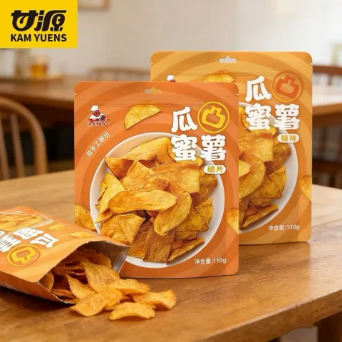 Khoai Lang Sấy Giòn Tẩm Mật Ong KAM YUENS Gói 110g - Snack Khoai Lang Mật Lát Mỏng Đồ Ăn Vặt Nội Địa Trung