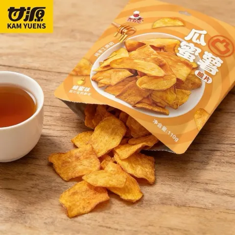 Khoai Lang Sấy Giòn Tẩm Mật Ong KAM YUENS Gói 110g - Snack Khoai Lang Mật Lát Mỏng Đồ Ăn Vặt Nội Địa Trung