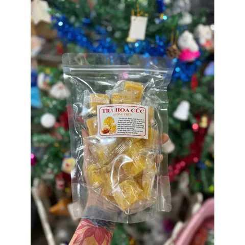 Trà Hoa Cúc Đường Phèn 500g - Trà Hoa Cúc Viên Mật Ong Sấy Khô Thanh Nhiệt, Đẹp Da, Giúp Ngủ Ngon Tiện Lợi