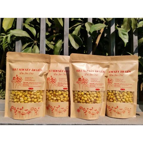 Hạt Sen Sấy Giòn Ăn Liền Đặc Sản Huế (Túi 300g) - Ăn Vặt Quỳnh Nhung, Giòn Thơm Bùi Ngậy Không Chất Bảo Quản