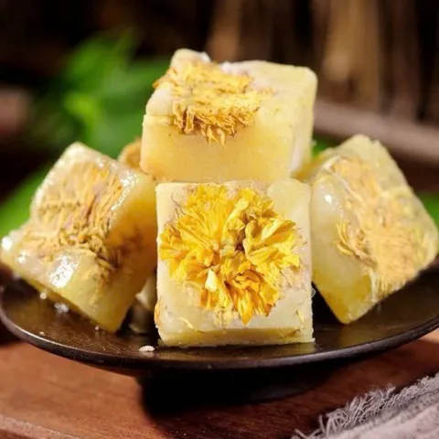 Trà Hoa Cúc Đường Phèn 500g - Trà Hoa Cúc Viên Mật Ong Sấy Khô Thanh Nhiệt, Đẹp Da, Giúp Ngủ Ngon Tiện Lợi