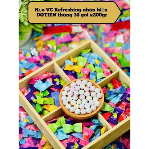 Kẹo C Mix Vị Trái Cây Ít Đường 300g - Kẹo Ngậm Vitamin C Trái Cây Thơm Mát Đủ Vị Cho Bé Và Gia Đình Ăn Vặt Quỳnh Nhung