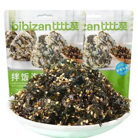 Rong Biển Rắc Cơm Bibizan 250g - Rong Biển Ăn Liền Trộn Mè Rang Siêu Giòn Thơm Ngon Cho Bé Ăn Dặm Và Gia Đình