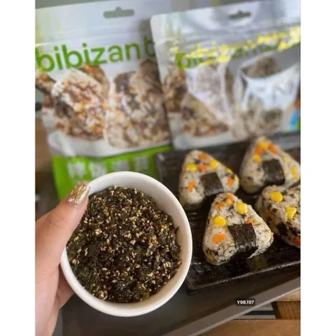 Rong Biển Rắc Cơm Bibizan 250g - Rong Biển Ăn Liền Trộn Mè Rang Siêu Giòn Thơm Ngon Cho Bé Ăn Dặm Và Gia Đình