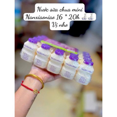 Lốc 20 Hũ Nước Sữa Chua Uống Mini Nanxiaoniao Đủ Vị Truyền Thống, Nho, Xoài Thơm Ngon Bổ Dưỡng Cho Bé