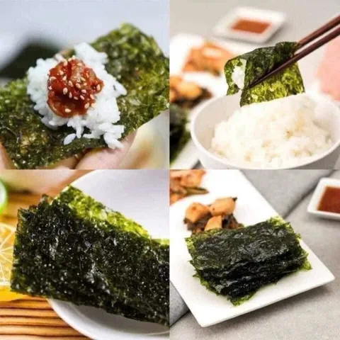 [Lốc 16 Gói] Rong Biển Ăn Liền Hàn Quốc Kang's Food Vị Trà Xanh Dầu Oliu (16 Gói x 5g) - Kim Ăn Liền Cuộn Cơm Cho Bé
