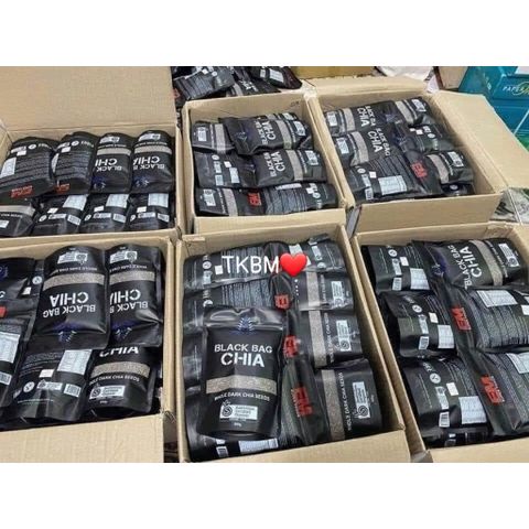 Hạt Chia Đen Hữu Cơ Black Bag Chia Úc 500g - Hạt Chia Giảm Cân, Tốt Cho Tim Mạch & Sức Khỏe Hàng Chính Hãng