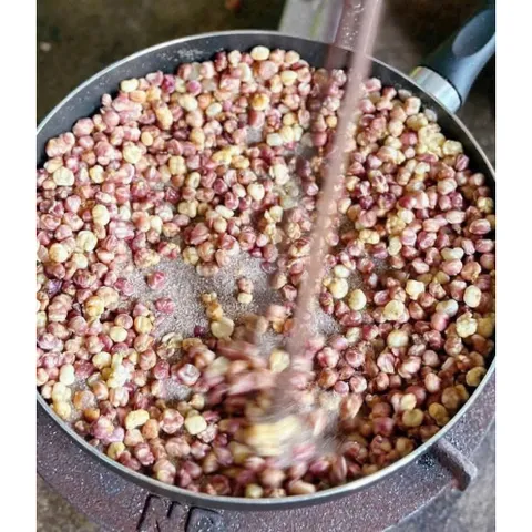 Ngô Nếp Tím Rang Củi Đặc Sản Điện Biên Túi 300g - Ngô Sóc Mắm Cay Giòn Rụm Bùi Béo Đồ Ăn Vặt Gói Lớn Siêu Hời