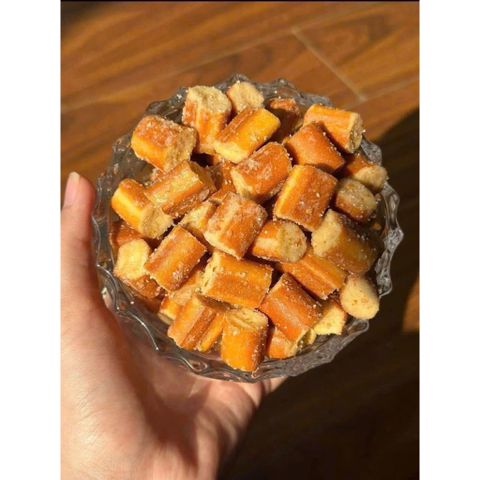 Bánh Mì Caramen Muối Biển 300g Khay Giòn Tan Đậm Vị - Đồ Ăn Vặt Nội Địa Trung Cao Cấp Quỳnh Nhung