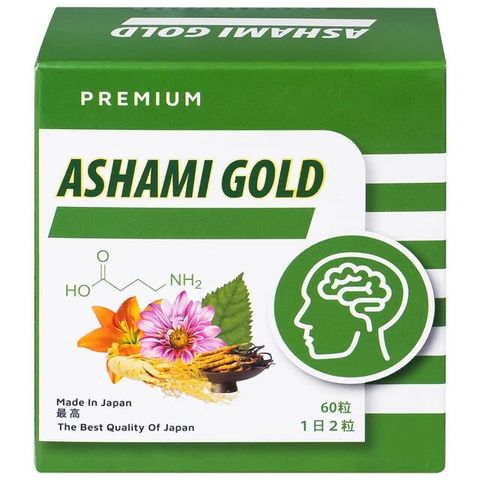 Viên hỗ trợ cải thiện tình trạng lo âu, cải thiện giấc ngủ Ashami Gold (60 viên)