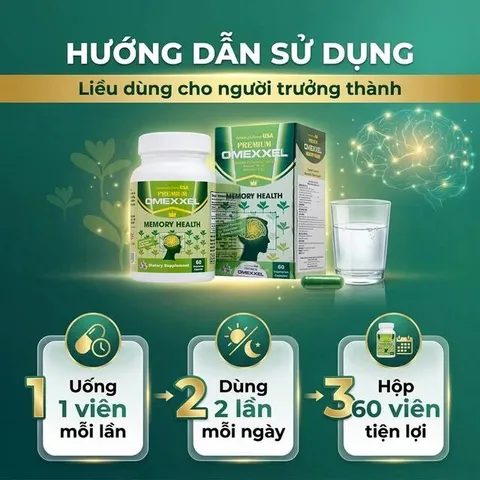 Viên uống hỗ trợ tốt cho não bộ Premium Omexxel Memory Health (60 viên)