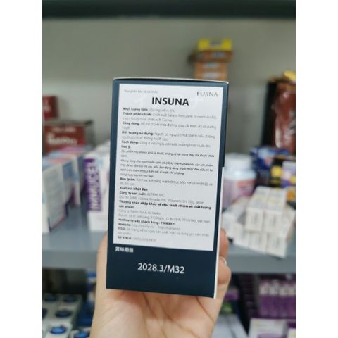 INSUNA 120 VIÊN – HỖ TRỢ ỔN ĐỊNH ĐƯỜNG HUYẾT, XUẤT XỨ NHẬT BẢN