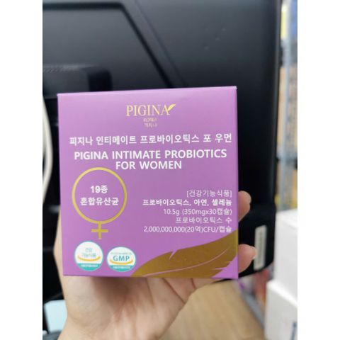 Viên uống men phụ khoa Pigina Hàn Quốc 30 viên – Bổ sung lợi khuẩn, hỗ trợ cân bằng hệ vi sinh cho nữ