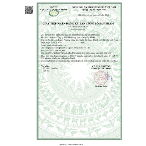 INSUNA 120 VIÊN – HỖ TRỢ ỔN ĐỊNH ĐƯỜNG HUYẾT, XUẤT XỨ NHẬT BẢN