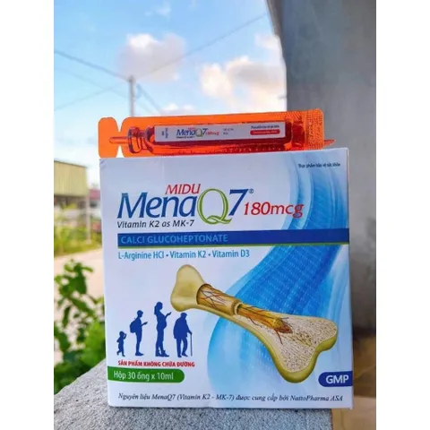 MIDU MENA Q7 180mcg – Vitamin K2 MK7 hỗ trợ hấp thu Canxi, tăng chiều cao, xương chắc khỏe