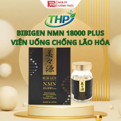 BIBIGEN NMN 18000 PLUS 90 VIÊN – VIÊN UỐNG HỖ TRỢ CHỐNG LÃO HÓA, TĂNG CƯỜNG SỨC KHỎE TỪ NHẬT BẢN