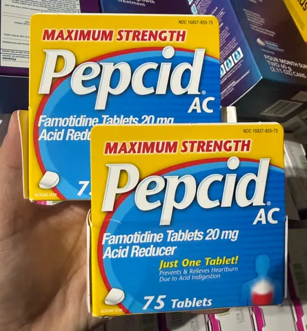Viên uống giảm axit Pepsid AC viên nén 20 mg hộp 75 viên