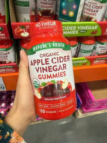 NATURE'S TRUTH Gummies táo giấm hữu cơ hương vị thơm ngon 120 viên