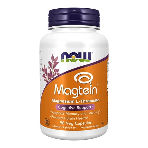 Magie L-Threonate Now Magtein - Bổ não, cải thiện trí nhớ, giảm stress cho giấc ngủ ngon - 90 viên sản xuất chính hãng Now Mỹ