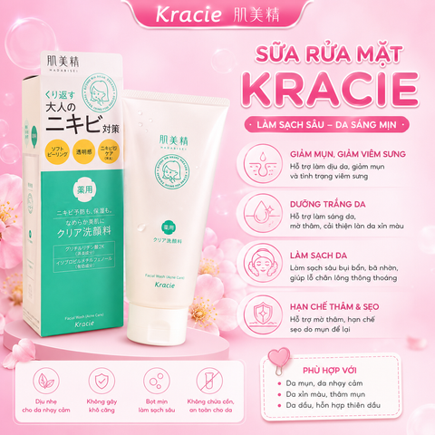 (Nội Địa Nhật) Bộ Sản Phẩm Giảm Mụn Hỗ Trợ Khắc Phục Mụn Toàn Diện Kracie Hadabisei  Cho Da Láng Mịn