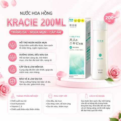 (Nội Địa Nhật) Bộ Sản Phẩm Giảm Mụn Hỗ Trợ Khắc Phục Mụn Toàn Diện Kracie Hadabisei  Cho Da Láng Mịn