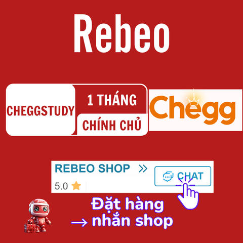Nâng cấp chính chủ Chegg Study giá rẻ - Rebeo shop