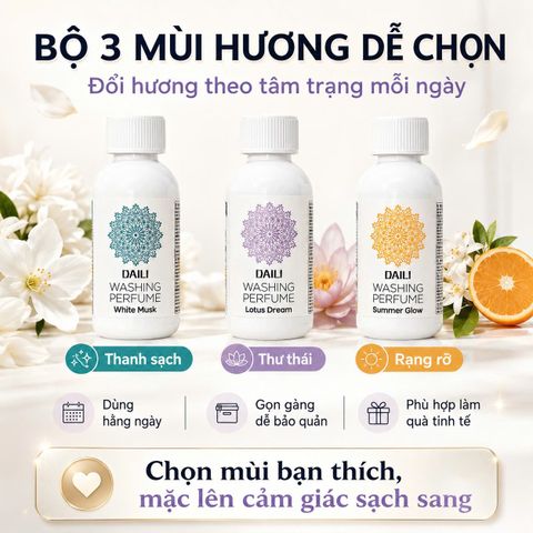 Nước Giặt Hương Nước Hoa Cao Cấp Daili Washing Perfume Lotus Drea 150ml. Thơm ,lưu hương lâu