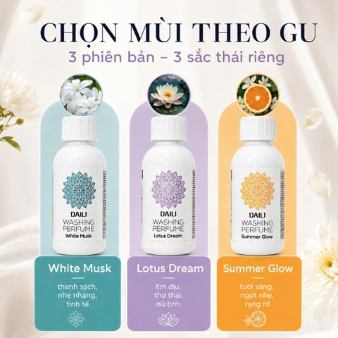 Nước Giặt Hương Nước Hoa Cao Cấp Daili Washing Perfume Lotus Drea 150ml. Thơm ,lưu hương lâu