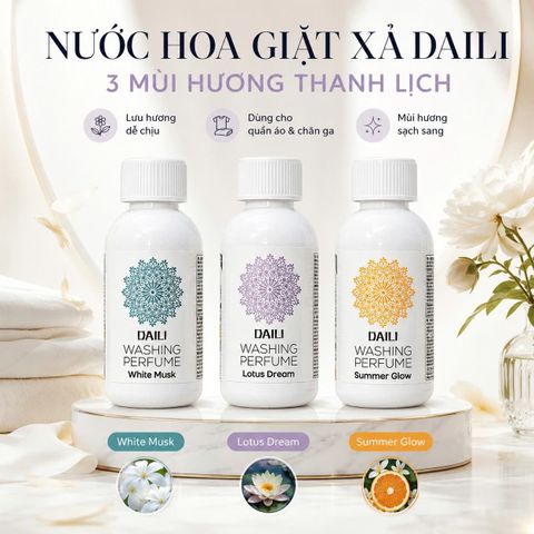 Nước Giặt Hương Nước Hoa Cao Cấp Daili Washing Perfume Lotus Drea 150ml. Thơm ,lưu hương lâu