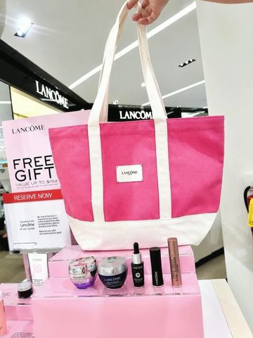 Túi hồng Lancome đựng đồ đi biển tiện lợi, thiết kế sang chảnh 🏷️ Giá rẻ vô đối