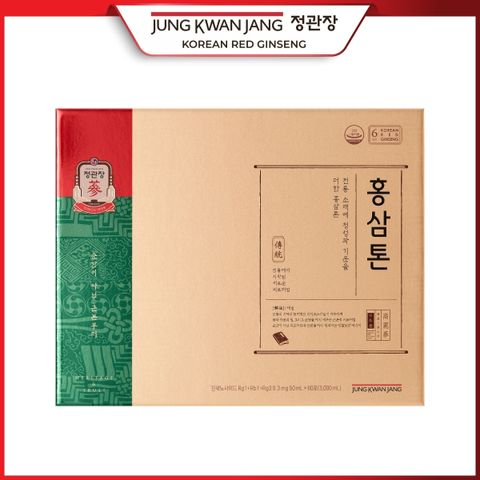 Nước Hồng Sâm Hàn Quốc Pha Sẵn KGC Jung Kwan Jang Tonic - Tăng Cường Miễn Dịch và Sức Khỏe, 50ml x 60 Gói