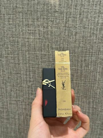 Son kem YSL 236 The Slim Velvet Radical đỏ ruby tôn da sang chảnh fullbox 🏷️ Giá siêu ưu đãi