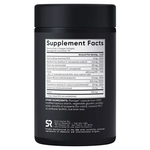 Viên uống Sports Research B-Complex 180 viên 