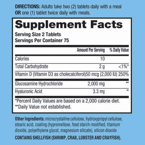 Viên Uống Bổ Khớp Schiff Glucosamine Hydrochloride Vitamin D3 Hỗ Trợ Sức Khỏe Sụn Khớp (Hộp 150 viên) - YoungFit