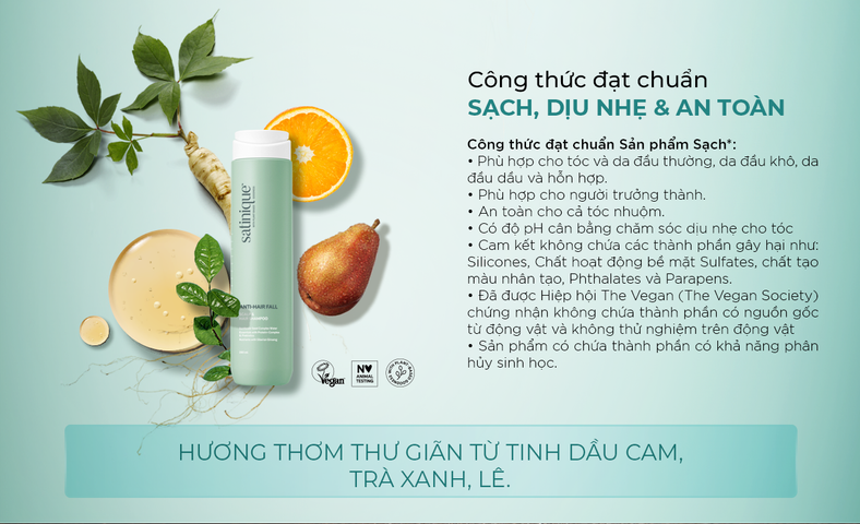 Dầu gội giảm gãy rụng tóc satinique ANTI-HAIR FALL S CALP & HAIR SHAMPOO