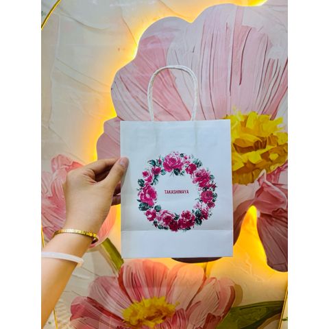 ✨ Túi giấy Takashimaya họa tiết vòng hoa hồng 786135