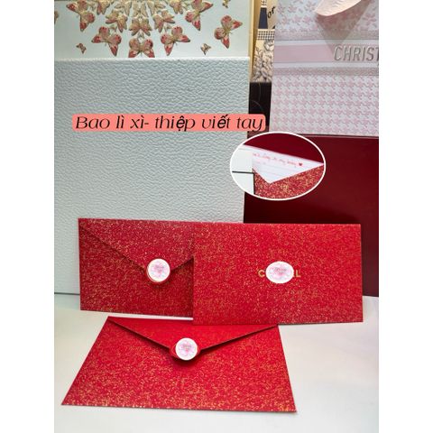 🧧 Bao Lì Xì -Thiệp Viết Tay Đỏ – Điểm nhấn sang trọng cho mùa lễ ✨ 786204