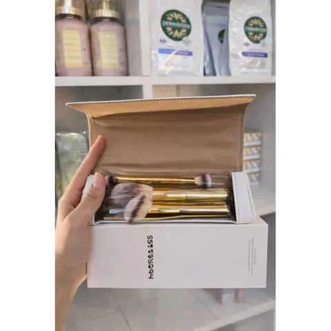 Set 5 cọ travel và cốp trắng-Face & Eye Travel Brush Set ✨ 786250