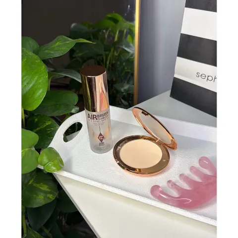 Set xịt khoá và phấn nén -AIRBRUSH COMPLEXION FLAWLESS PERFECTING SET ✨ 786277