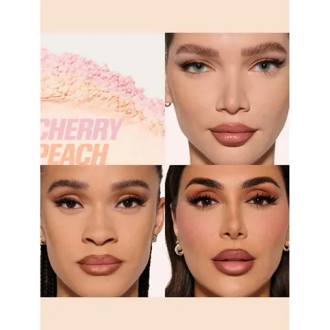 Phấn phủ bột Huda Beauty Easy Bake Cherry Blossom Cake mini/full size – bột hồng làm sáng da, kiềm dầu, set nền mịn 786299