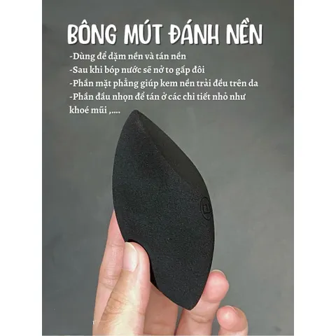 🖤✨ Mút tán makeup siêu mềm – blend nền “mướt” như filter ✨🧡 786329