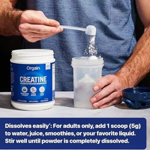 Bột Orgain Creatine Microni - zed Creatine Monohydrate |675g| Hỗ trợ cơ bắp - Tăng khối cơ - Nâng cao sức mạnh [SP Chuẩn Mỹ]