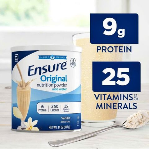 [Mẫu mới] Sữa bột Ensure Mỹ - Ensure Original Nutrition Powder |397g| Dinh dưỡng chuyên biệt cho người lớn [Nội địa Mỹ không tem]