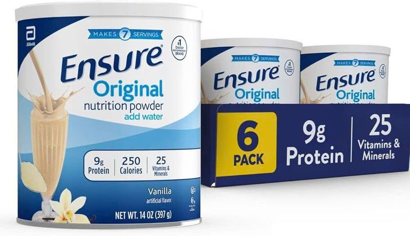 [Mẫu mới] Sữa bột Ensure Mỹ - Ensure Original Nutrition Powder |397g| Dinh dưỡng chuyên biệt cho người lớn [Nội địa Mỹ không tem]
