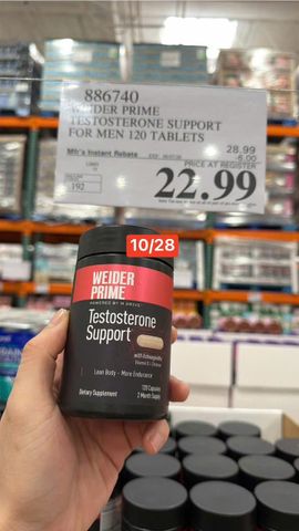 Viên uống Weider Prime Support |120 viên| Hỗ trợ cho nam giới - Giảm căng thẳng - Duy trì khối lượng cơ bắp & Nâng cao sức bền thể chất [SP Chuẩn Mỹ]